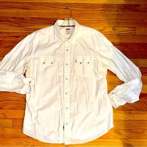 Levi's western shirt white cotton XL